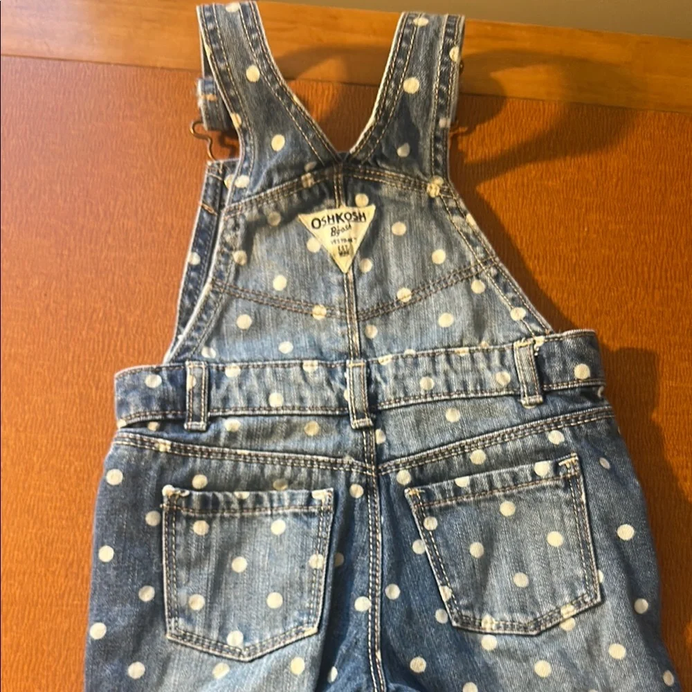 OshKosh B'gosh‎ Blue Polka Dot Kids Overalls
